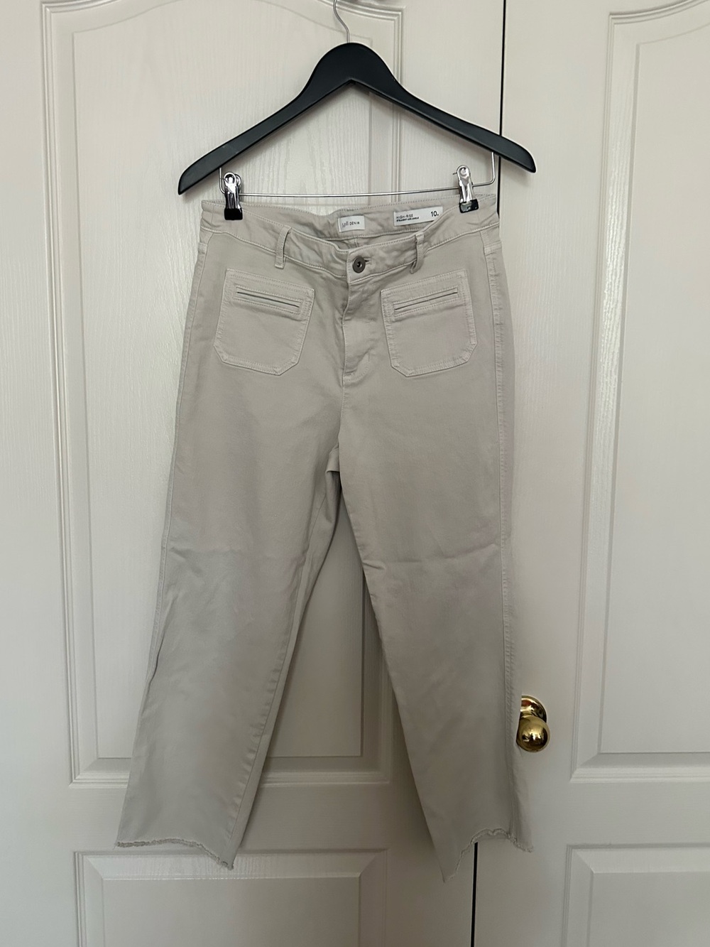 J.Jill High Rise Straight Ankle Khaki Jean